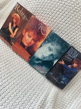 Reba McEntire VHS Lot of 4 Vintage Country Music Concert Tapes